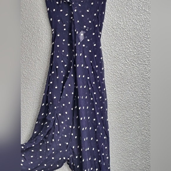 ASOS Navy Blue Polka Dot Jumpsuit    Size 8 - Picture 7 of 8